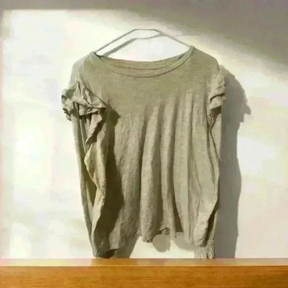 New no tags Ana ruffled shirt sleeves and shoulders size xlg - Picture 1 of 5